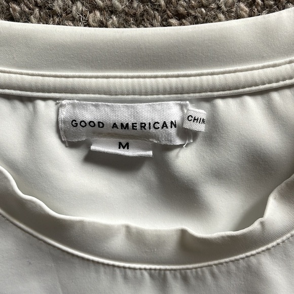 Good American thong bodysuit white Sz M - Picture 2 of 4